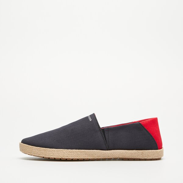 Męskie półbuty TOMMY HILFIGER HILFIGER ESPADRILLE CORE TEXTILE fm0fm04981dw5 kolor granatowy