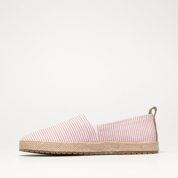 Męskie półbuty TOMMY HILFIGER TH ESPADRILLE CLASSIC SEERSUCKER fm0fm04449xls kolor czerwony