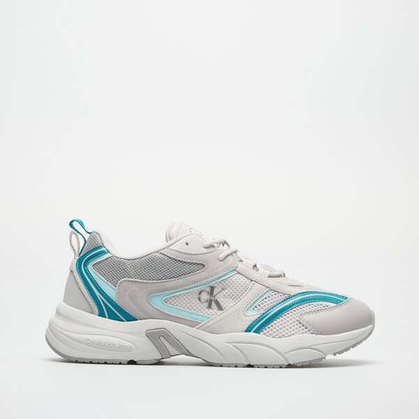 Męskie sneakersy (buty) CALVIN KLEIN RETRO TENNIS SU-MESH ym0ym005890ir kolor biały