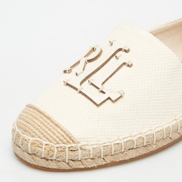 Damskie espadryle LAUREN RALPH LAUREN CAMERYN LOGO-ESPADRILLES 802920405006 kolor biały