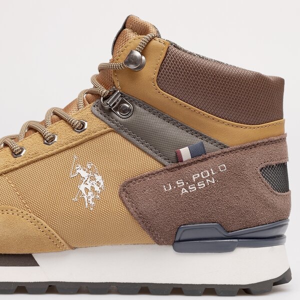 Męskie buty outdoor (trekkingowe) U.S. POLO ASSN. ARON003 aron003cuo kolor żółty