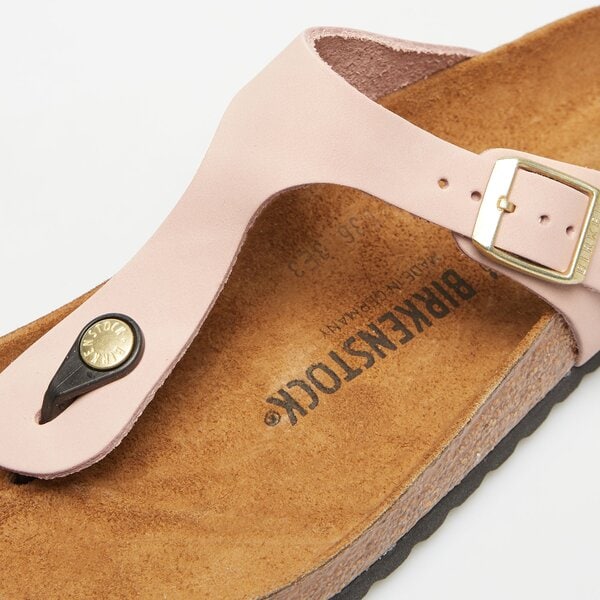 Damskie klapki BIRKENSTOCK GIZEH LENB SOFT PINK 1026518 kolor różowy