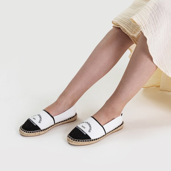 Damskie espadryle KARL LAGERFELD KAMINI MAISON KARL SLIP ON kl80108910 kolor biały