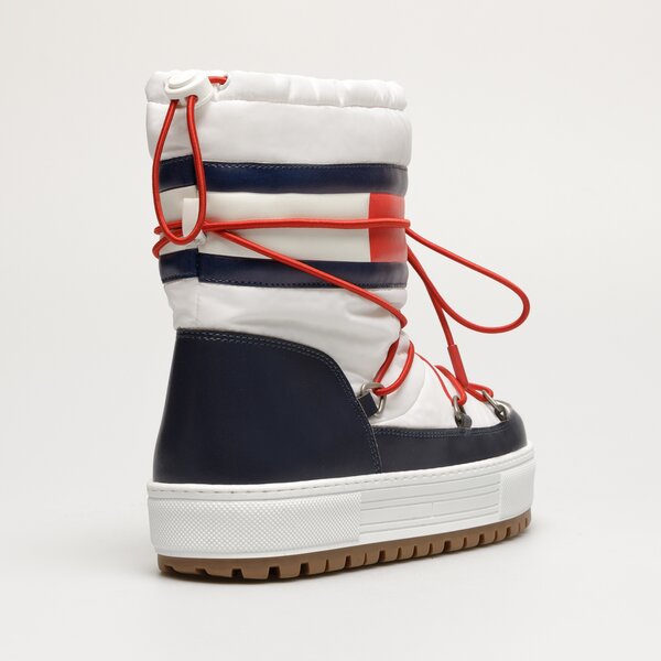 Damskie śniegowce TOMMY HILFIGER TOMMY JEANS SNOWBOOT LOW en0en021620k4 kolor biały