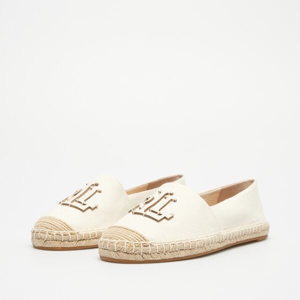 Damskie espadryle LAUREN RALPH LAUREN CAMERYN LOGO-ESPADRILLES 802920405006 kolor biały