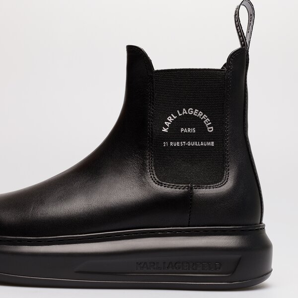 Damskie botki / sztyblety KARL LAGERFELD KAPRI MAISON GORE MID BOOT kl62540-000 kolor czarny