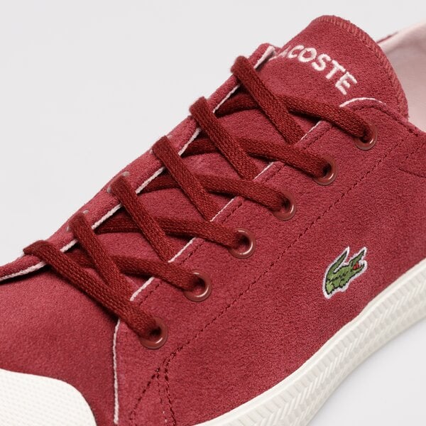 Damskie trampki LACOSTE GRIPSHOT 222 1 CFA 744CFA00082H2 744cfa00082h2 kolor bordowy