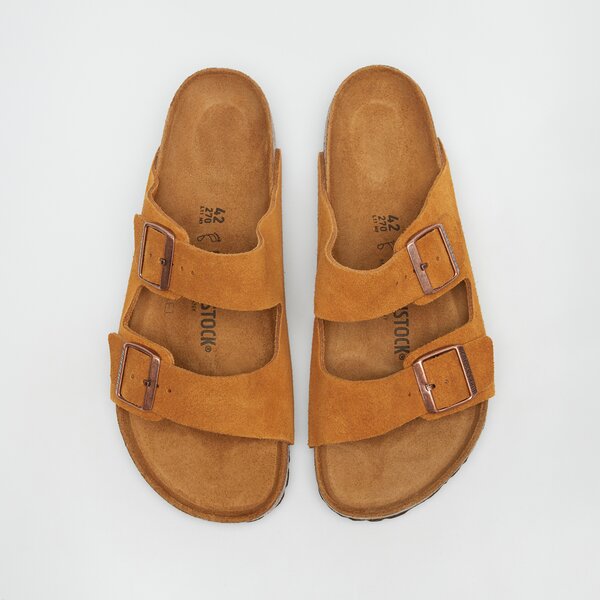 Męskie klapki BIRKENSTOCK ARIZONA LEVE MINK 1027082 kolor brązowy