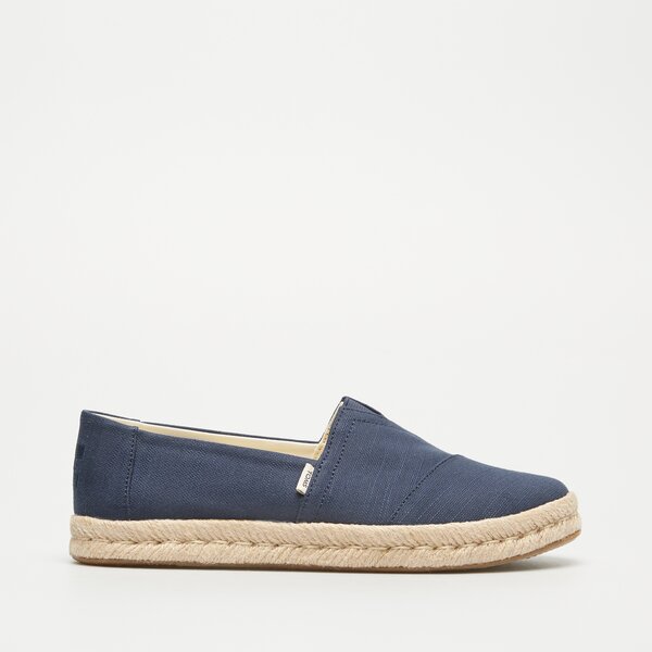 Damskie espadryle TOMS NAVY RECYCLED COTTON 10020708 kolor granatowy