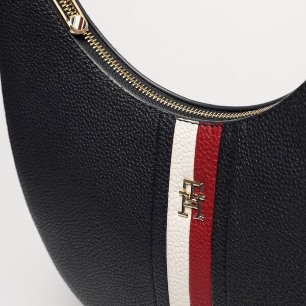 Damska torebka TOMMY HILFIGER TOREBKA TH EMBLEM SHOULDER BAG CORP aw0aw15287dw6 kolor granatowy