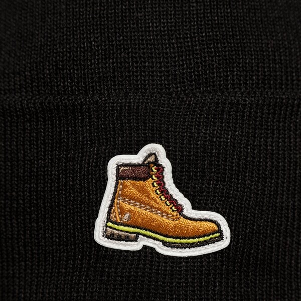 Damska czapka zimowa TIMBERLAND CZAPKA BOOT PATCH BEANIE tb0a2p5s0011 kolor czarny