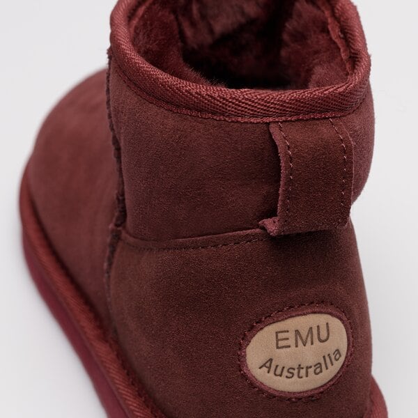 Damskie śniegowce EMU AUSTRALIA STINGER MICRO w10937merlot kolor bordowy