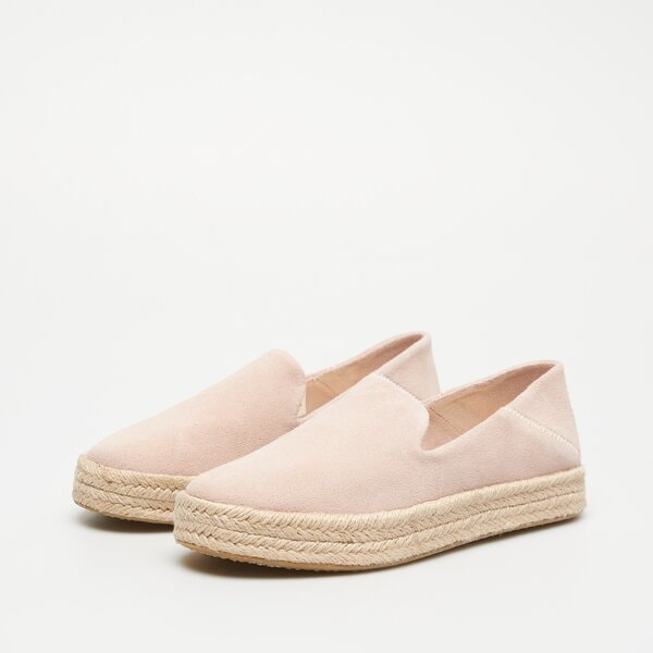 Damskie espadryle TOMS BALLET PINK SUEDE 10020702 kolor różowy