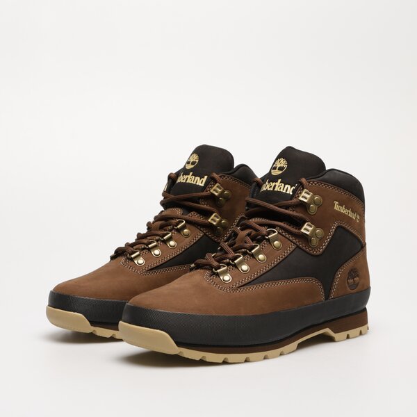 Męskie buty outdoor (trekkingowe) TIMBERLAND EURO HIKER LEATHER tb0a5zj59681 kolor brązowy