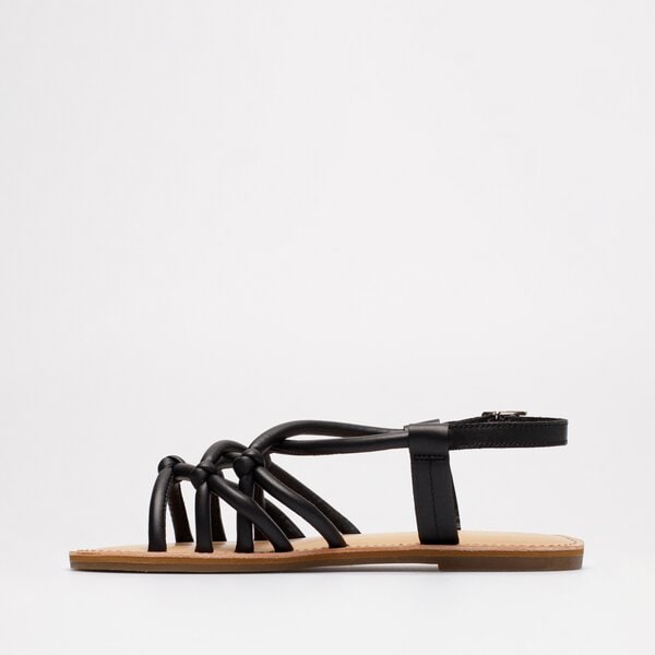 Damskie sandały TOMMY HILFIGER FLAT STRAPPY SANDAL fw0fw06668bds kolor czarny