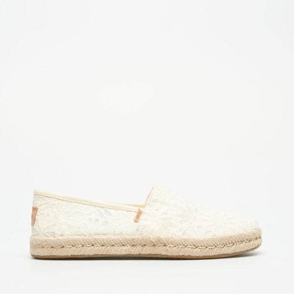 Damskie espadryle TOMS NATURAL FLORAL LACE 10020685 kolor beżowy