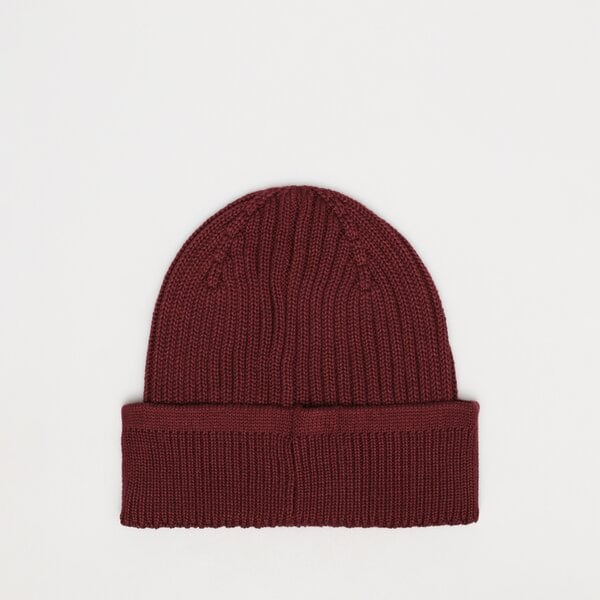 Damska czapka zimowa TIMBERLAND CZAPKA SOLID RIB BEANIE tb0a2px7i301 kolor bordowy