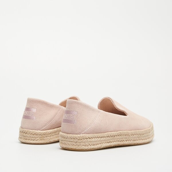 Damskie espadryle TOMS BALLET PINK SUEDE 10020702 kolor różowy