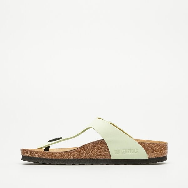 Damskie klapki BIRKENSTOCK GIZEH LENB FADED LIME 1026562 kolor żółty