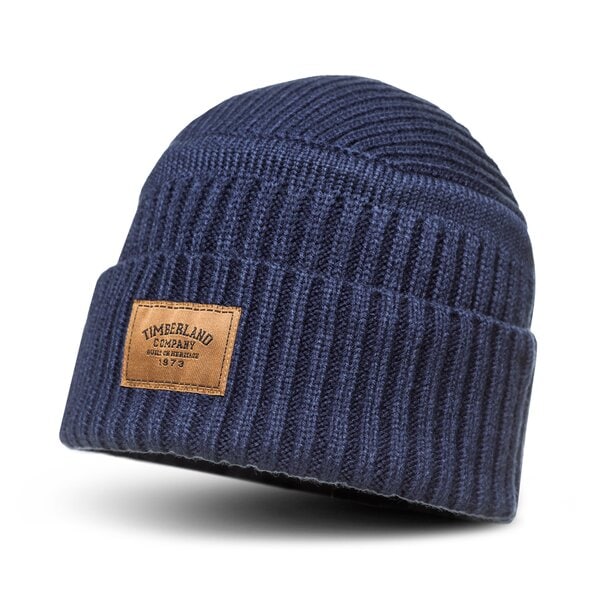 Męska czapka zimowa TIMBERLAND CZAPKA ZIMOWA GULF BEACH RIBBED BEANIE a1egwtb9 kolor granatowy