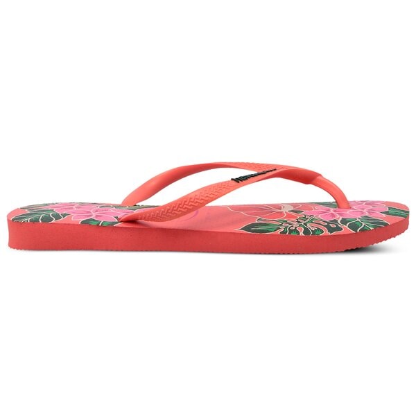 Damskie klapki HAVAIANAS SLIM TROPICAL FLORAL 41298486024 kolor różowy