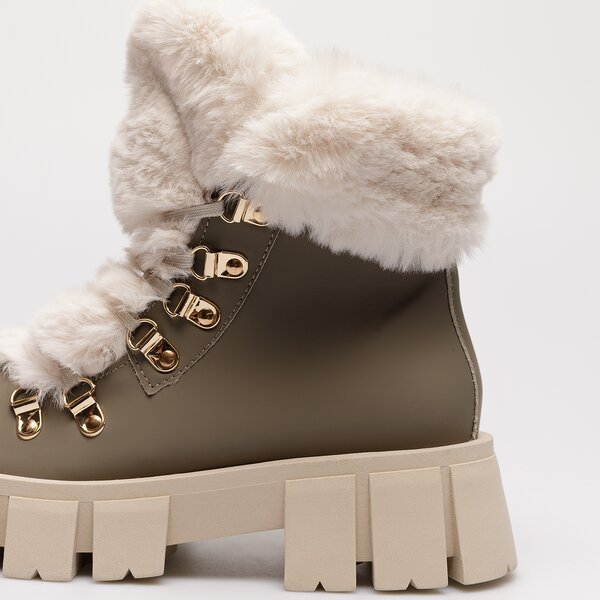 Damskie botki / sztyblety SYMBIOSIS BOOTS ANTONELLA sywc222019 kolor khaki