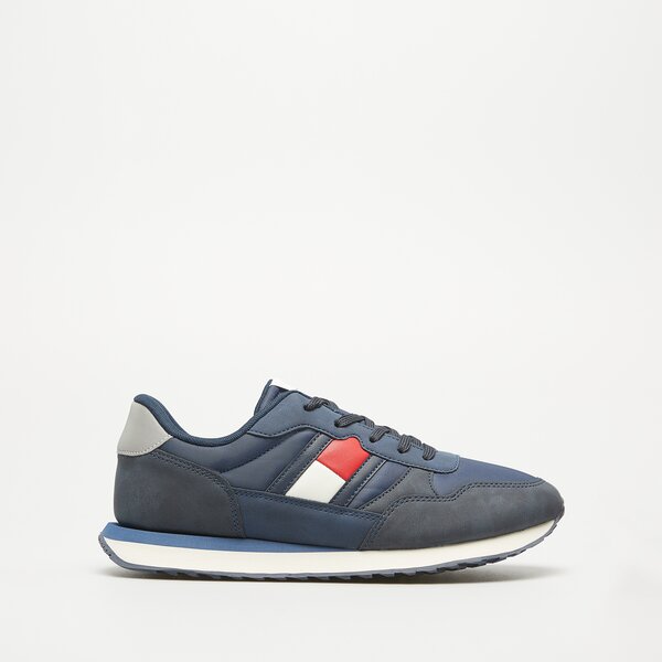 Dziecięce sneakersy (buty) TOMMY HILFIGER FLAG LOW CUT LACE-UP t3x9331300316800 kolor granatowy