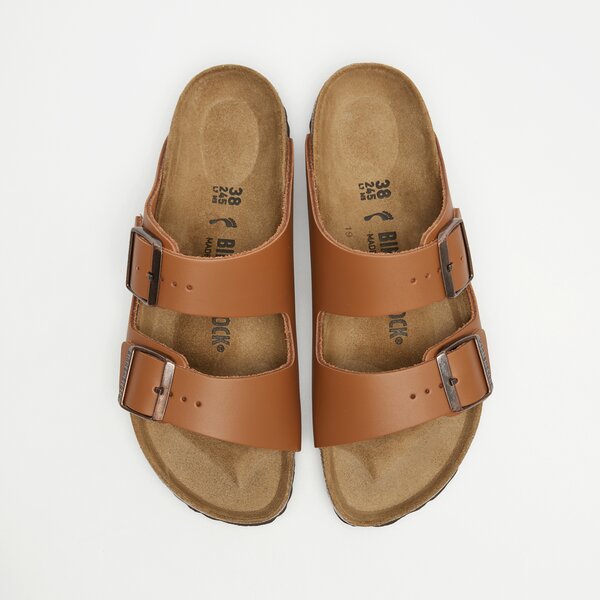 Damskie klapki BIRKENSTOCK ARIZONA NL GINGER BROWN 1019075 kolor brązowy