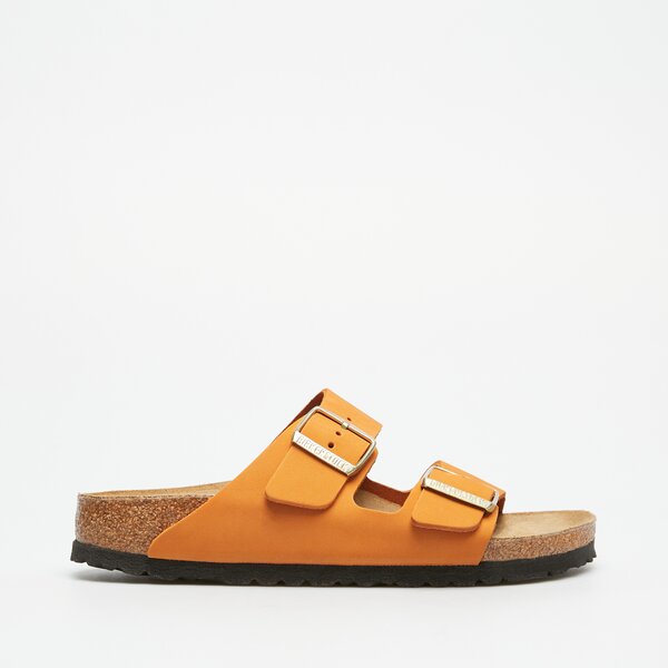 Damskie klapki BIRKENSTOCK ARIZONA LENB BURNT ORANGE 1026732 kolor pomarańczowy