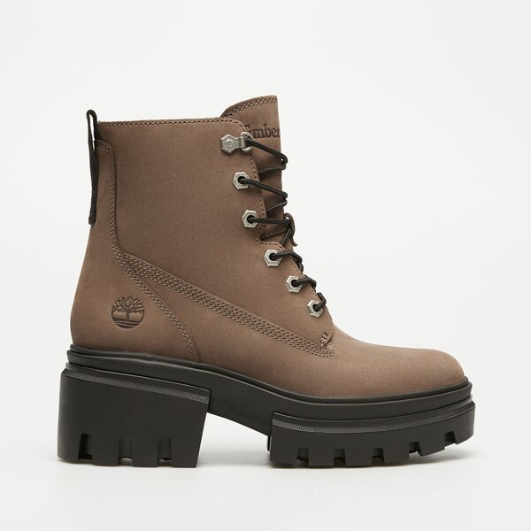 Damskie botki / sztyblety TIMBERLAND EVERLEIGH MID LACE UP BOOT tb0a2egsem51 kolor szary