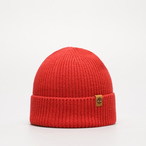 Damska czapka zimowa TIMBERLAND CZAPKA FISHERMAN BEANIE tb0a1f8gdv81 kolor czerwony