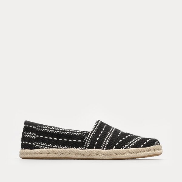 Damskie espadryle TOMS BLACK MULTI CHUNKY GLOBAL WOVEN 10019676 kolor czarny