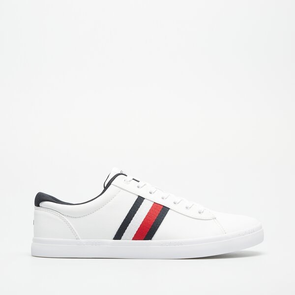 Męskie trampki TOMMY HILFIGER ICONIC VULC STRIPES MESH fm0fm05072ybs kolor biały