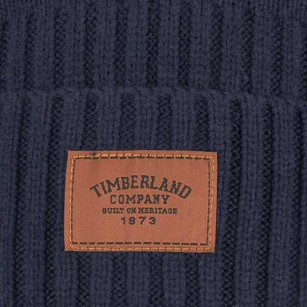 Damska czapka zimowa TIMBERLAND CZAPKA RIBBED BEANIE tb0a1egw4511 kolor granatowy