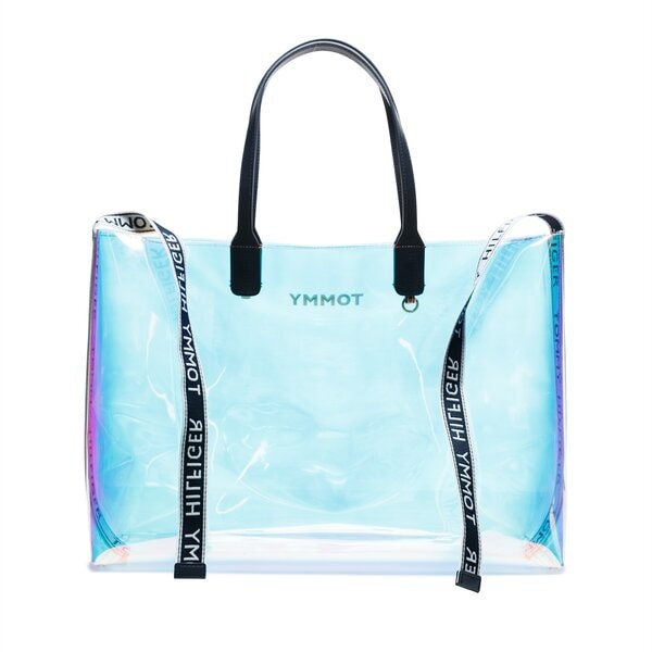 Damska torebka TOMMY HILFIGER TOREBKA ICONIC TOMMY TOTE aw0aw06900902 kolor multicolor