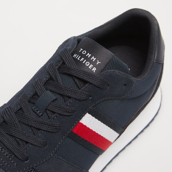 Męskie sneakersy (buty) TOMMY HILFIGER RUNNER EVO MIX ESS fm0fm04886dw5 kolor granatowy