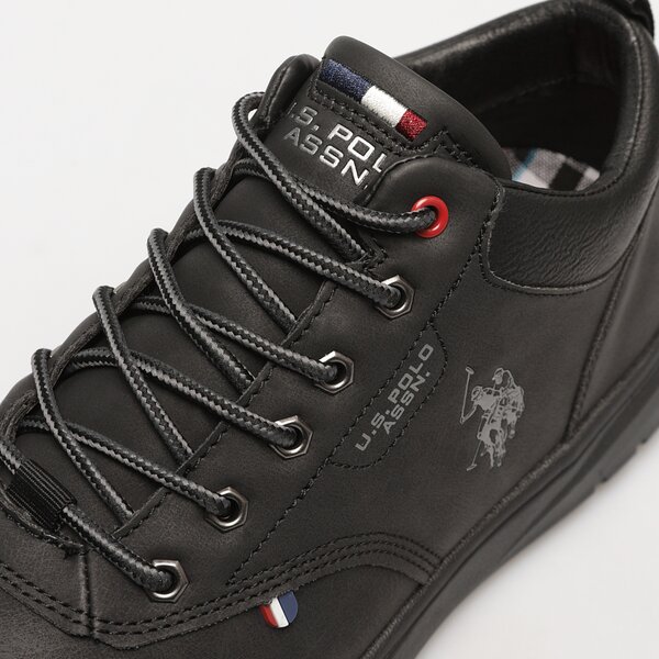 Męskie buty za kostkę U.S. POLO ASSN. YGOR006  ygor006blk kolor czarny