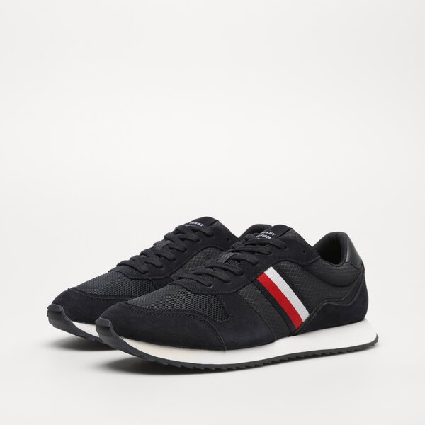 Męskie sneakersy (buty) TOMMY HILFIGER RUNNER EVO MIX fm0fm04699dw5 kolor granatowy