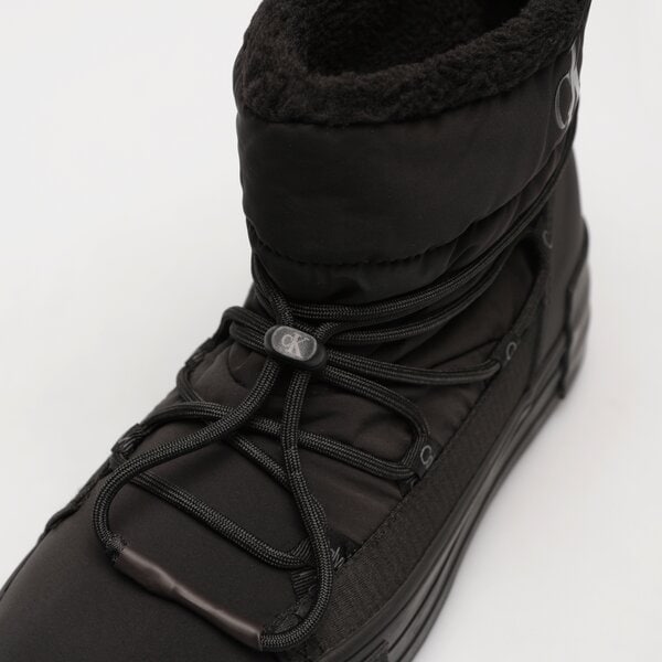 Damskie śniegowce CALVIN KLEIN BOLD VULC FLATF SNOW BOOT WN yw0yw011810gt kolor czarny