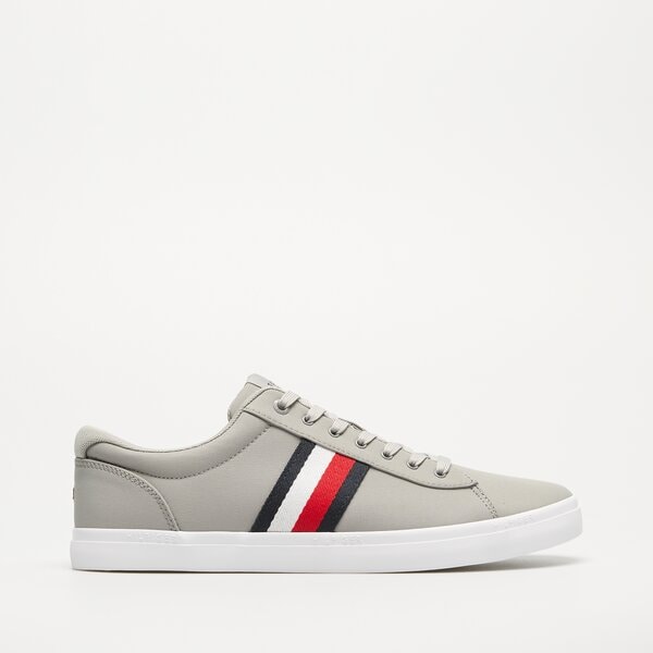 Męskie trampki TOMMY HILFIGER ICONIC VULC STRIPES MESH fm0fm05072prt kolor szary