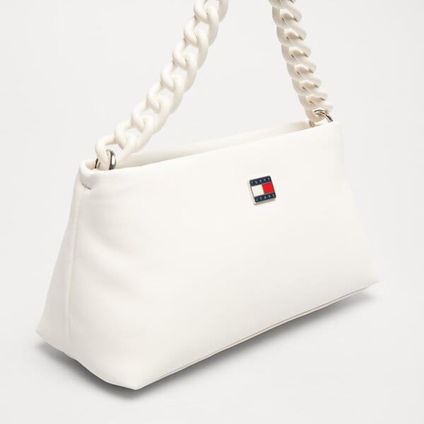 Damska torebka TOMMY HILFIGER TOREBKA TJW CITY-WIDE SHOULDER BAG aw0aw15937ybh kolor biały