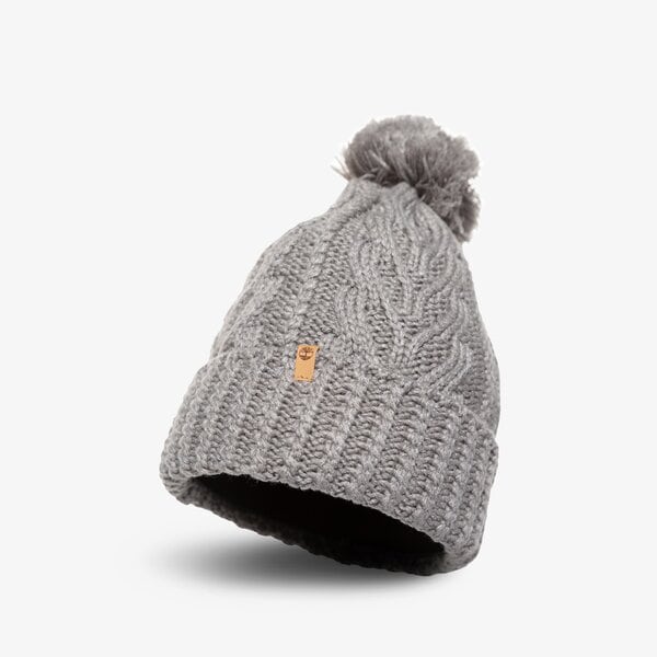 Damska czapka zimowa TIMBERLAND CZAPKA CABLE PREMIUM POM BEANIE POM BEANIE tb0a1eroc811 kolor szary