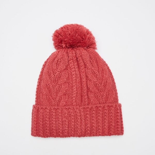 Damska czapka zimowa TIMBERLAND CZAPKA CABLE PREMIUM POM BEANIE tb0a1eroeft1 kolor różowy