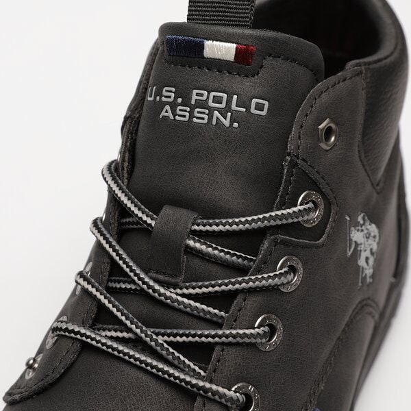 Męskie buty za kostkę U.S. POLO ASSN. YGOR004A  ygor004ablk kolor czarny