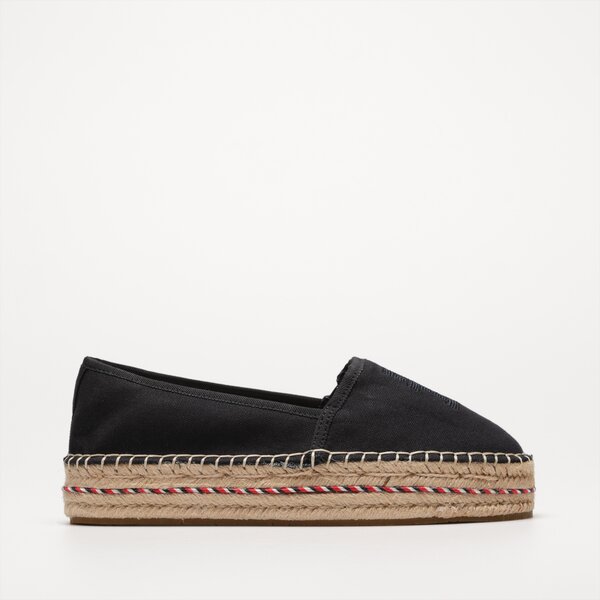 Damskie espadryle TOMMY HILFIGER TH EMBROIDERED FLATFORM fw0fw07014dw6 kolor granatowy