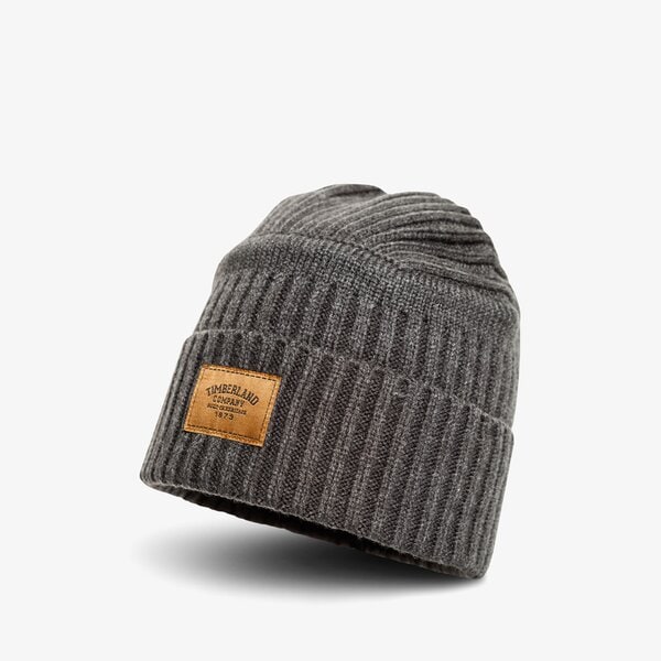 Męska czapka zimowa TIMBERLAND CZAPKA ZIMOWA RIBBED BEANIE tb0a1egw0101 kolor szary