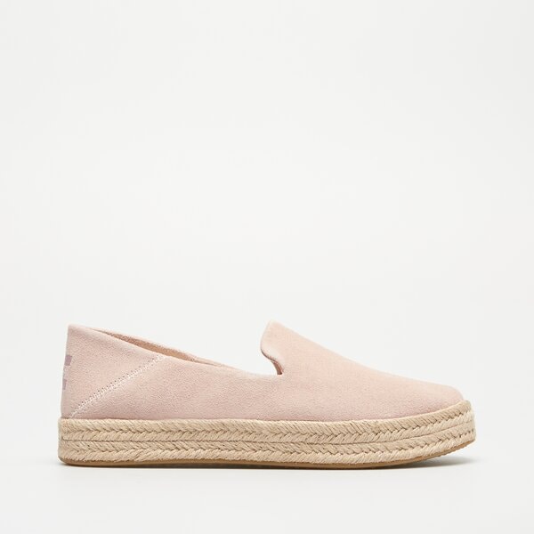 Damskie espadryle TOMS BALLET PINK SUEDE 10020702 kolor różowy