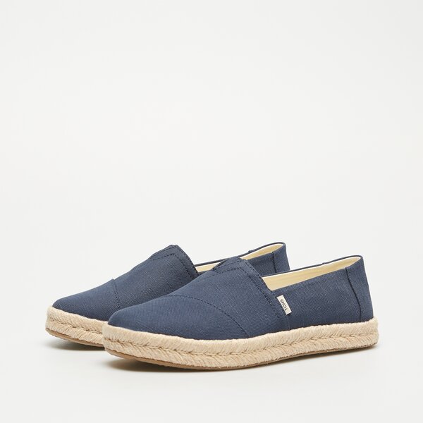 Damskie espadryle TOMS NAVY RECYCLED COTTON 10020708 kolor granatowy