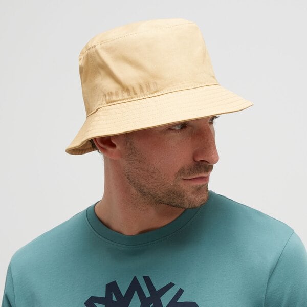 Damska czapka z daszkiem TIMBERLAND CZAPKA BUCKET HAT WITH TONAL PRINTED LOGO tb0a2q1meh31 kolor beżowy