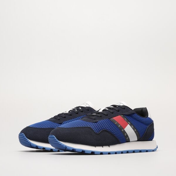 Męskie sneakersy (buty) TOMMY HILFIGER TOMMY JEANS RETRO RUNNER MESH em0em01172c66 kolor niebieski